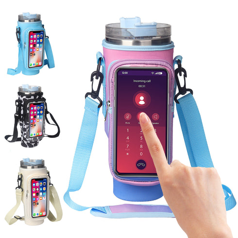 40oz Cup Cover Transparent Touch Screen tumbler cover Neoprene kitchen gadgets